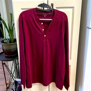 XL J Crew Burgundy Polo Shirt